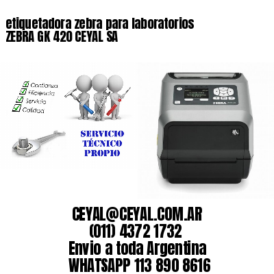 etiquetadora zebra para laboratorios ZEBRA GK 420 CEYAL SA