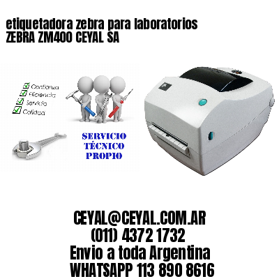 etiquetadora zebra para laboratorios ZEBRA ZM400 CEYAL SA