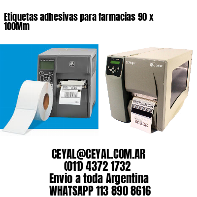 Etiquetas adhesivas para farmacias 90 x 100Mm