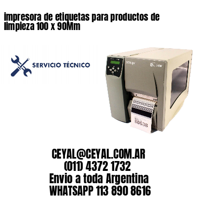 impresora de etiquetas para productos de limpieza 100 x 90Mm 