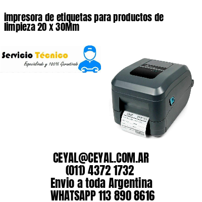 impresora de etiquetas para productos de limpieza 20 x 30Mm