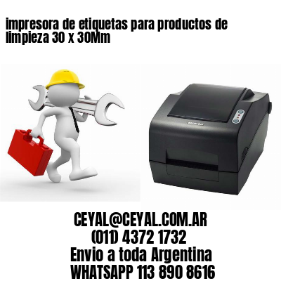 impresora de etiquetas para productos de limpieza 30 x 30Mm