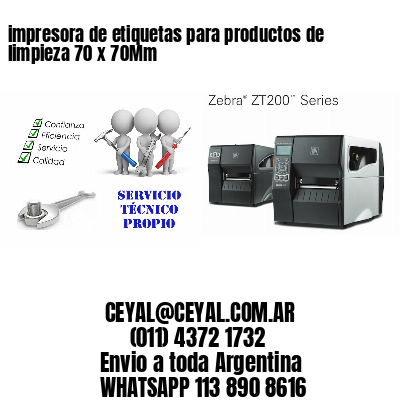 impresora de etiquetas para productos de limpieza 70 x 70Mm