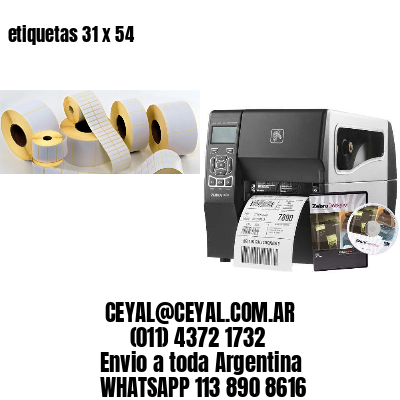 etiquetas 31 x 54