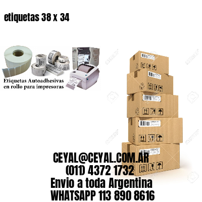 etiquetas 38 x 34
