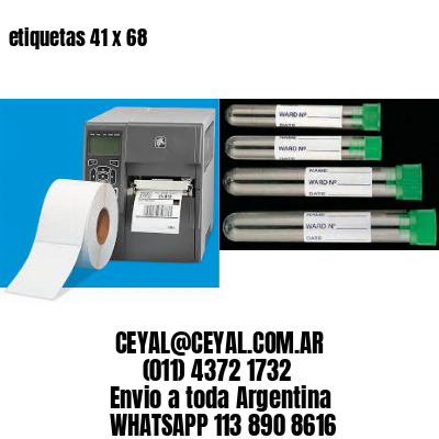 etiquetas 41 x 68