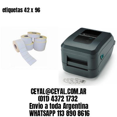 etiquetas 42 x 96