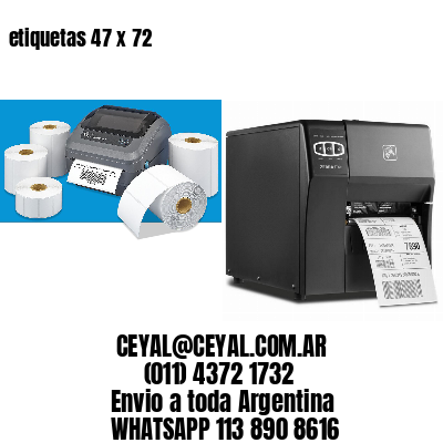 etiquetas 47 x 72