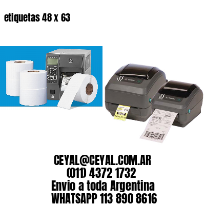 etiquetas 48 x 63