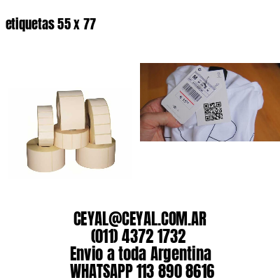 etiquetas 55 x 77