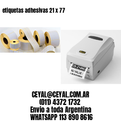 etiquetas adhesivas 21 x 77