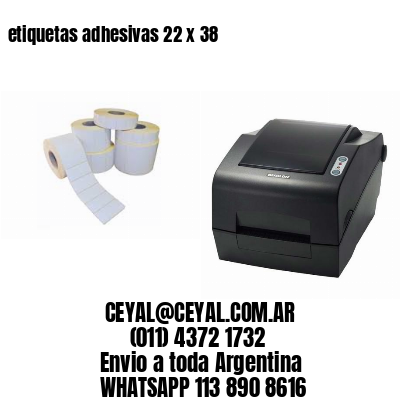 etiquetas adhesivas 22 x 38