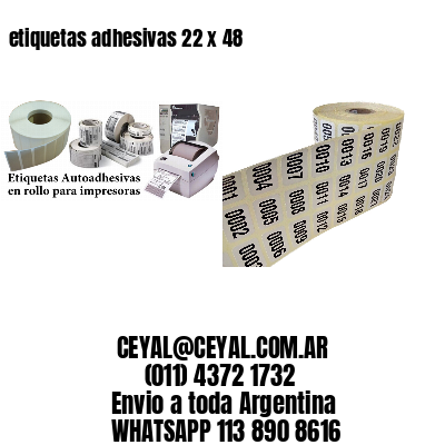 etiquetas adhesivas 22 x 48