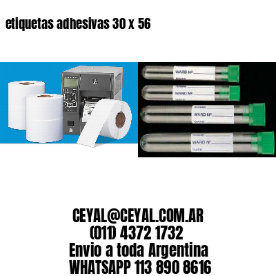etiquetas adhesivas 30 x 56