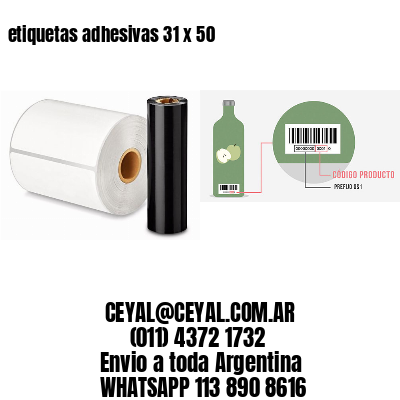 etiquetas adhesivas 31 x 50