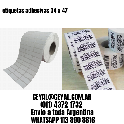 etiquetas adhesivas 34 x 47