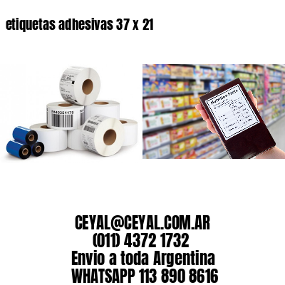 etiquetas adhesivas 37 x 21