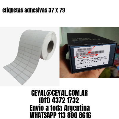 etiquetas adhesivas 37 x 79