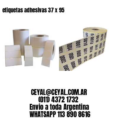 etiquetas adhesivas 37 x 95
