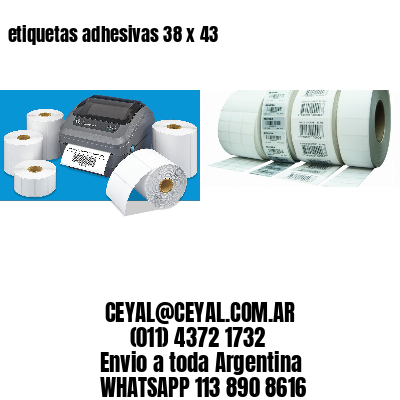 etiquetas adhesivas 38 x 43