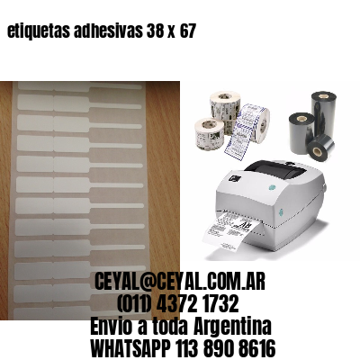 etiquetas adhesivas 38 x 67