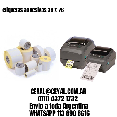 etiquetas adhesivas 38 x 76