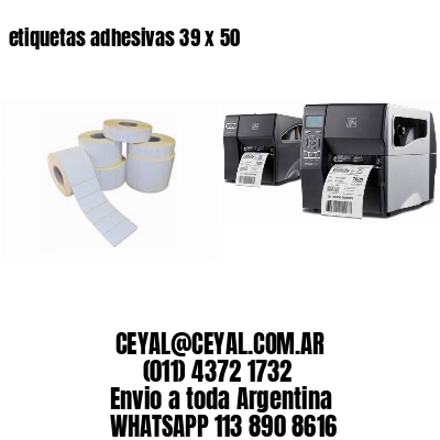 etiquetas adhesivas 39 x 50