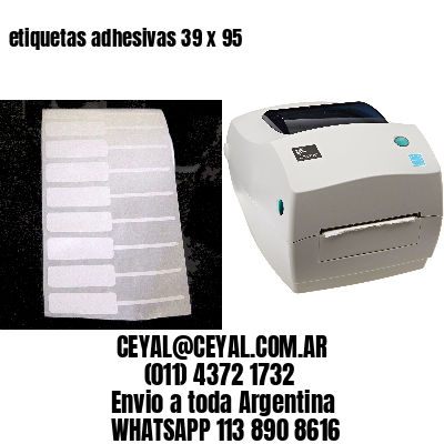 etiquetas adhesivas 39 x 95