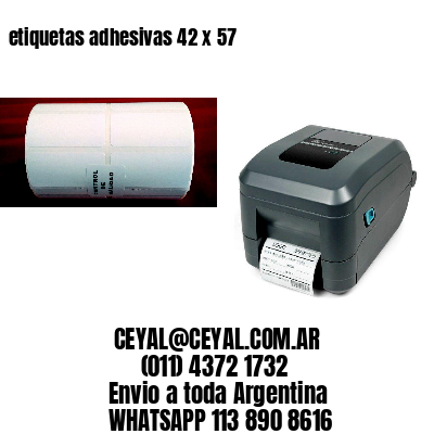 etiquetas adhesivas 42 x 57