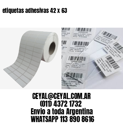 etiquetas adhesivas 42 x 63