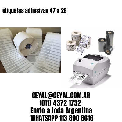 etiquetas adhesivas 47 x 29
