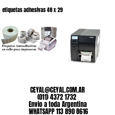 etiquetas adhesivas 48 x 29