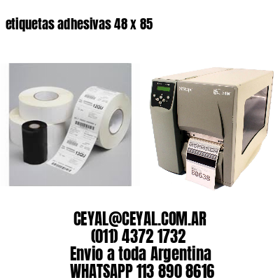 etiquetas adhesivas 48 x 85