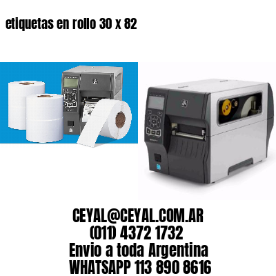 etiquetas en rollo 30 x 82