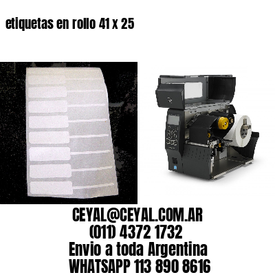 etiquetas en rollo 41 x 25