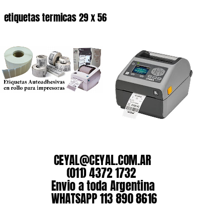 etiquetas termicas 29 x 56