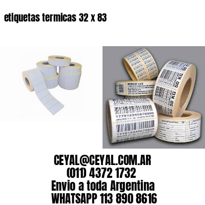 etiquetas termicas 32 x 83