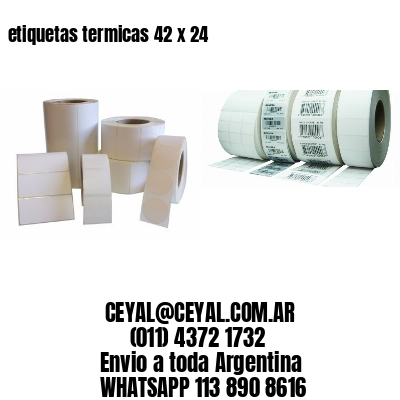 etiquetas termicas 42 x 24