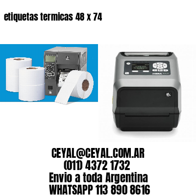 etiquetas termicas 48 x 74