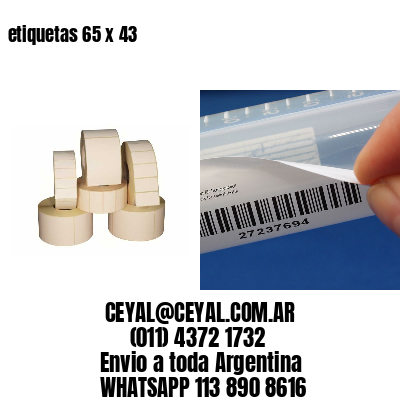 etiquetas 65 x 43