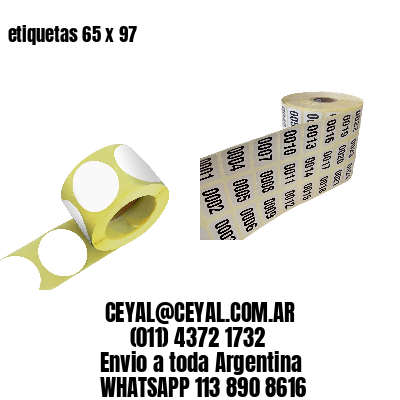 etiquetas 65 x 97