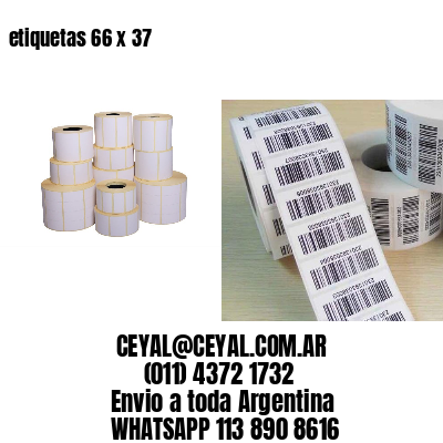 etiquetas 66 x 37