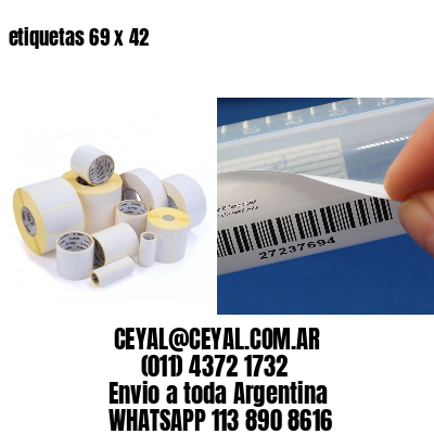 etiquetas 69 x 42