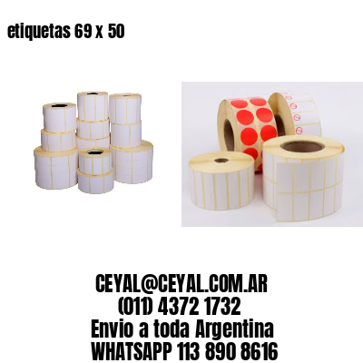 etiquetas 69 x 50