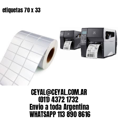 etiquetas 70 x 33