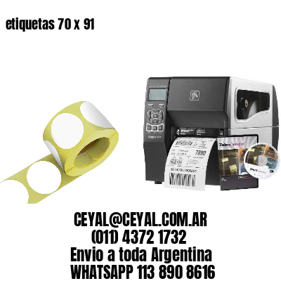 etiquetas 70 x 91