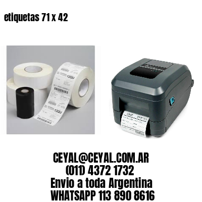 etiquetas 71 x 42