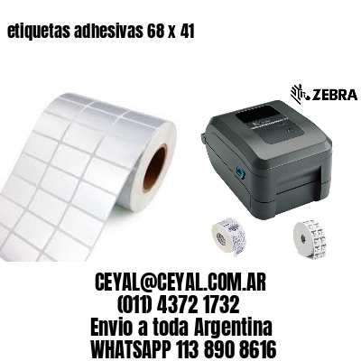 etiquetas adhesivas 68 x 41