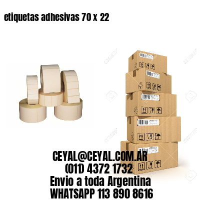 etiquetas adhesivas 70 x 22