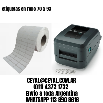 etiquetas en rollo 70 x 93